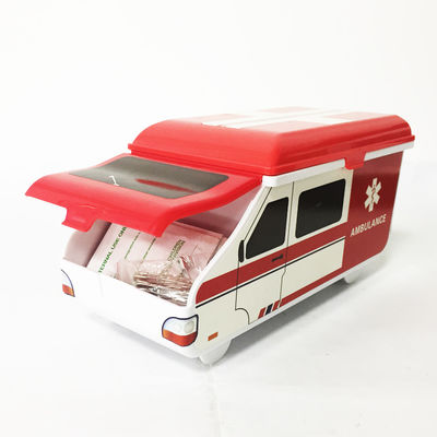 Small Car First Aid Box For Vehicles Medical Ambulance Cute Pill Case 250mmx140mmx105mm