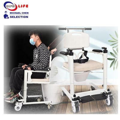 Health equipment elderly care chair patient transfer chair disable rollator transport chair height adjustable with wheels