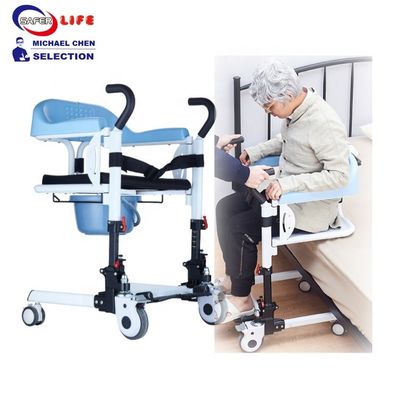 Health equipment multifunctional paralyzed patient transfer wheelchair paralysis care chair disabled rollator transport chair