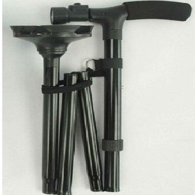Aluminum Collapsible Cane Walking Stick  Folding Cane With Built In Lights