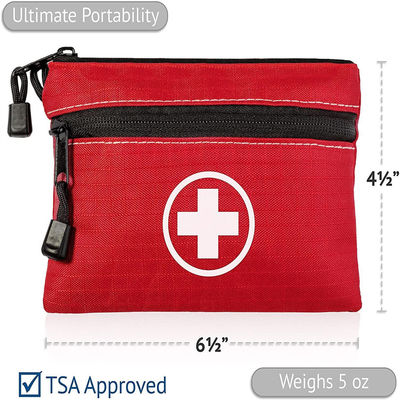 Empty Emergency Survival Camping First Aid Bag Small with Dual Zippers