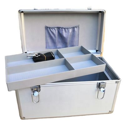 White 25 Person First Aid Kit Metal Box Case Empty Aluminum Clinic Hospital