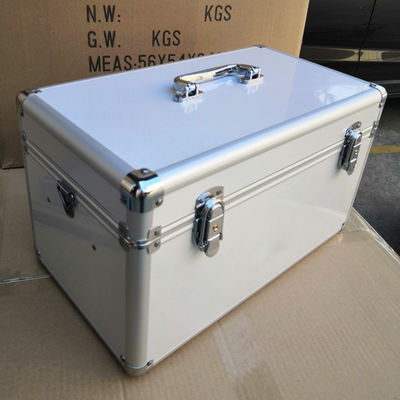 White 25 Person First Aid Kit Metal Box Case Empty Aluminum Clinic Hospital