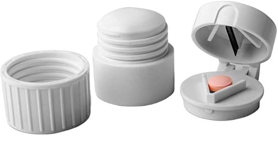Easy Open Hospital Pill Dispenser Box Tablet Cutter Crusher Box Grind Individual Medication