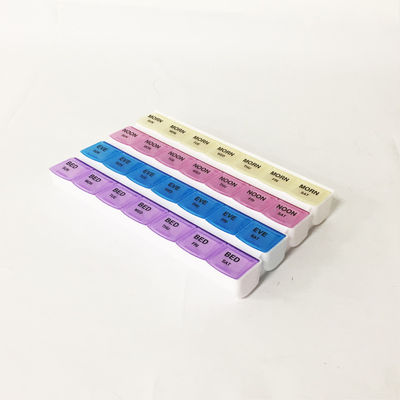 Medicine pill box organizer plastic 28 compartment monthly pill box
