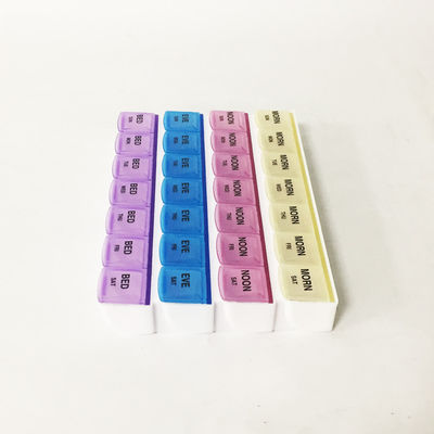 Medicine pill box organizer plastic 28 compartment monthly pill box