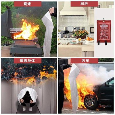 Anti Fire Blanket Welding Fireproof Fire Resistant Emergency Blanket 1M*1M