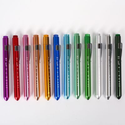 Mini Reusable Flash Light with Pupil Gauge and Ruler White Light LED Torch 
