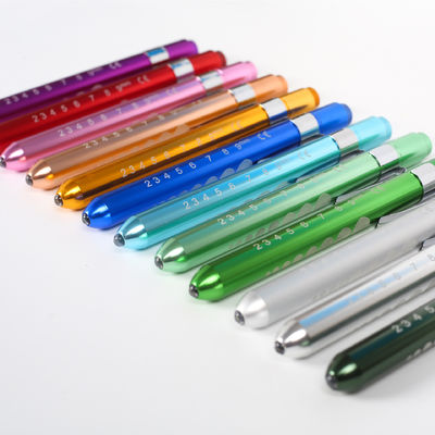 Mini Reusable Flash Light with Pupil Gauge and Ruler White Light LED Torch 