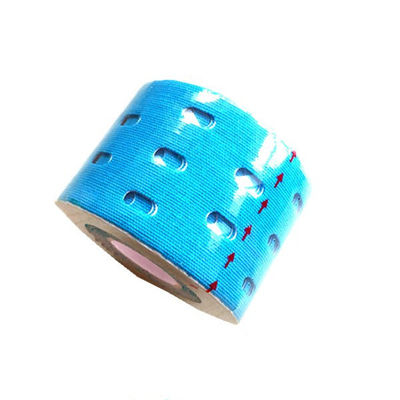Hot Selling Cotton Kinesiology Sport Tape For Reduce Muscle Pain Holes 5CM*5M