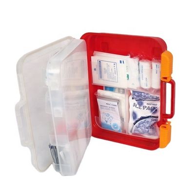 Empty Osha Ansi Home Office first aid case wall mounted emergency first aid box  50 person lock handle box case
