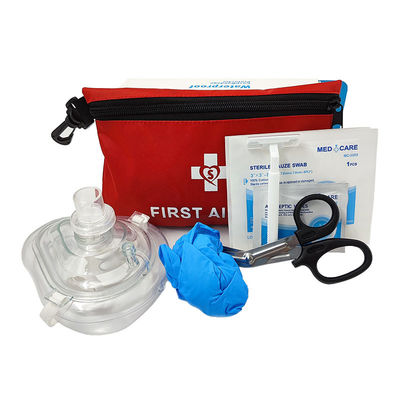 AED Training  Kit Mini CPR First Aid Kit Nylon Bag with Key Chain CPR Life with Key Ring